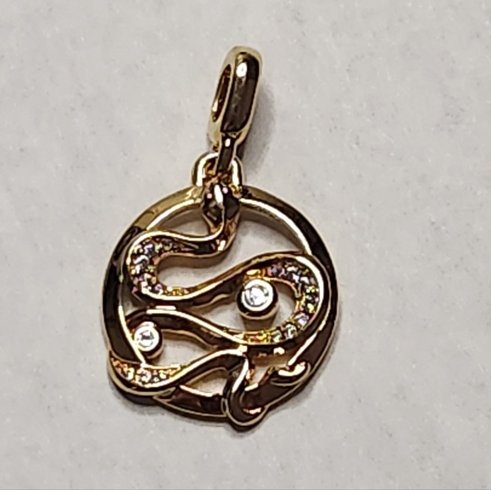 Pandora ME 14k Gold Plated Serpent Medallion Charm
